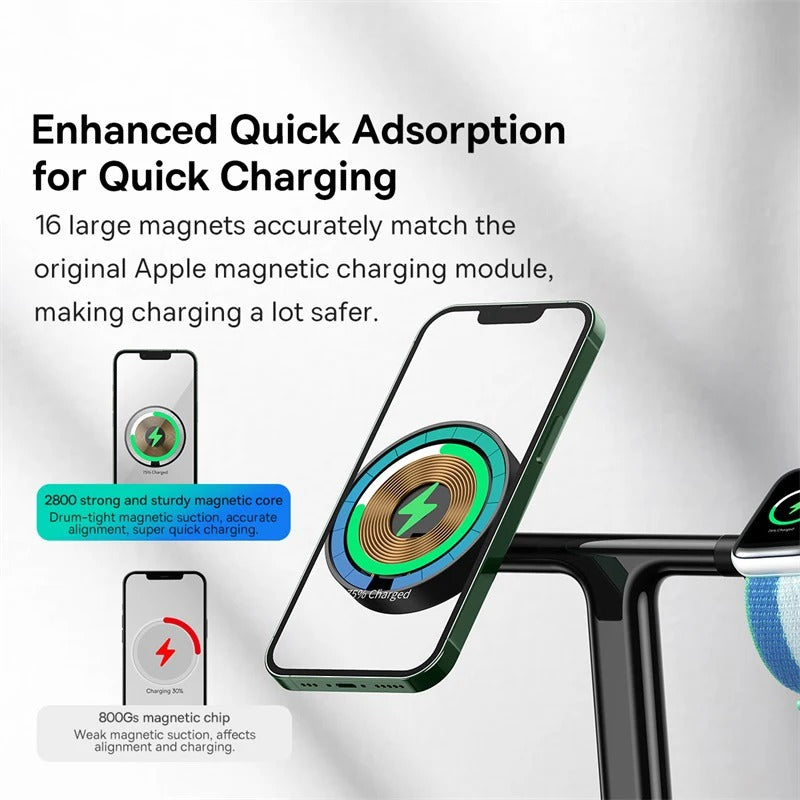 Baseus 3-in-1 20W Magnetic Wireless Charger Stand